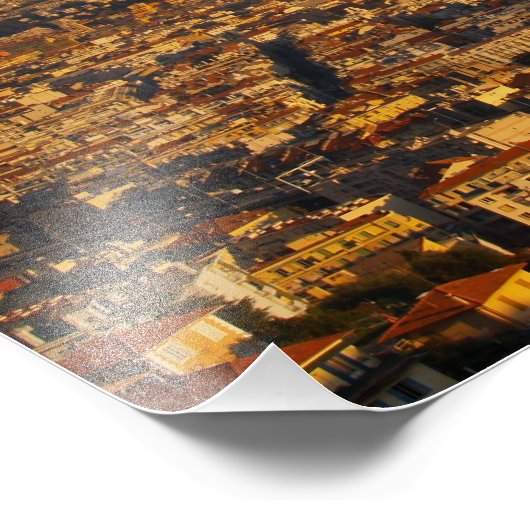 Mooie zonsondergang foto afdruk (Hoek)