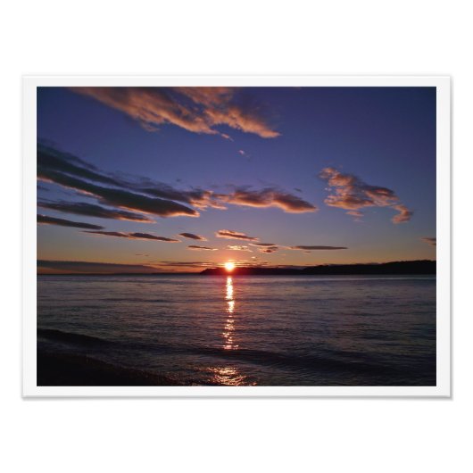 Mooie zonsondergang foto afdruk (Voorkant)