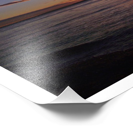 Mooie zonsondergang foto afdruk (Hoek)