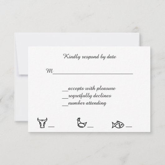 Mooie Zonsondergang Foto, Huwelijk R S V P RSVP Kaartje (Achterkant)