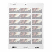 Mooie zonsondergang: Gele Berg, China Etiket (Full Sheet)