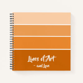 Mooie zonsondergang - Gradiënt Oranje Kleur Notiti Notitieboek