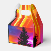 Mooie zonsondergang gunst dozen bedankdoosjes (Achterkant)