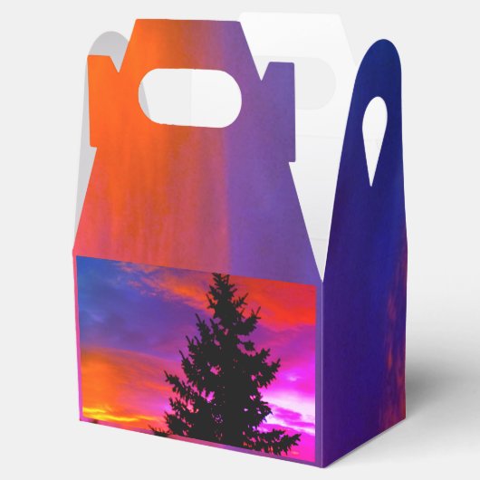 Mooie zonsondergang gunst dozen bedankdoosjes (Geopend)