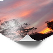 Mooie zonsondergang in Californië. Foto Afdruk (Hoek)