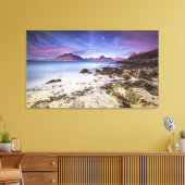 Mooie zonsondergang in Elgol Village Scotland Canvas Afdruk (Insitu (Woonkamer))