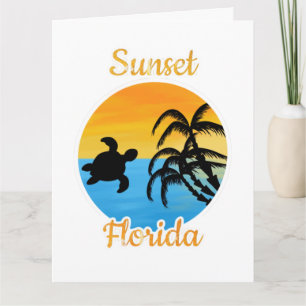 Mooie zonsondergang in Florida    Kaart