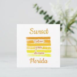 Mooie zonsondergang in Florida Kaart