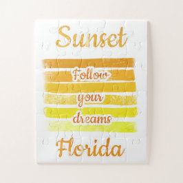 Mooie zonsondergang in Florida Legpuzzel