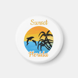Mooie zonsondergang in Florida Magneet
