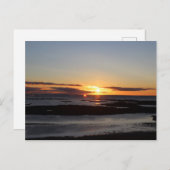 Mooie zonsondergang in het IJslandse briefkaart (Voorkant / Achterkant)