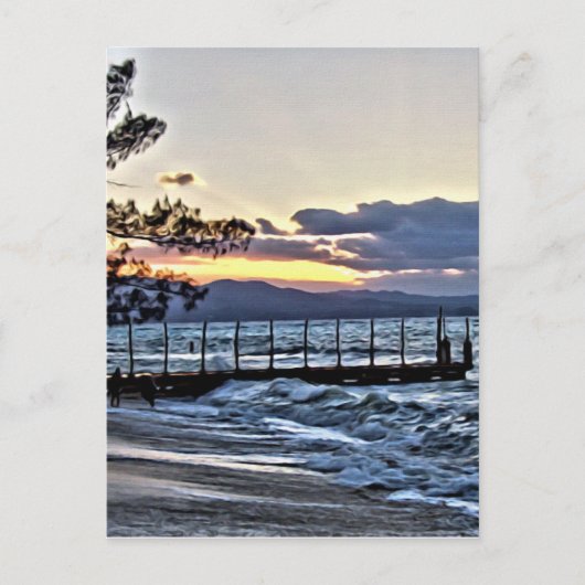 Mooie Zonsondergang in Montego Bay, Jamaïca Briefkaart (Voorkant)