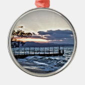 Mooie zonsondergang in Montego Bay, Jamaica Metalen Ornament (Voorkant)