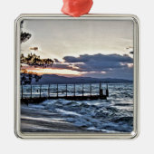 Mooie zonsondergang in Montego Bay, Jamaica Metalen Ornament (Voorkant)