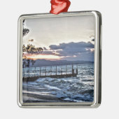 Mooie zonsondergang in Montego Bay, Jamaica Metalen Ornament (Links)