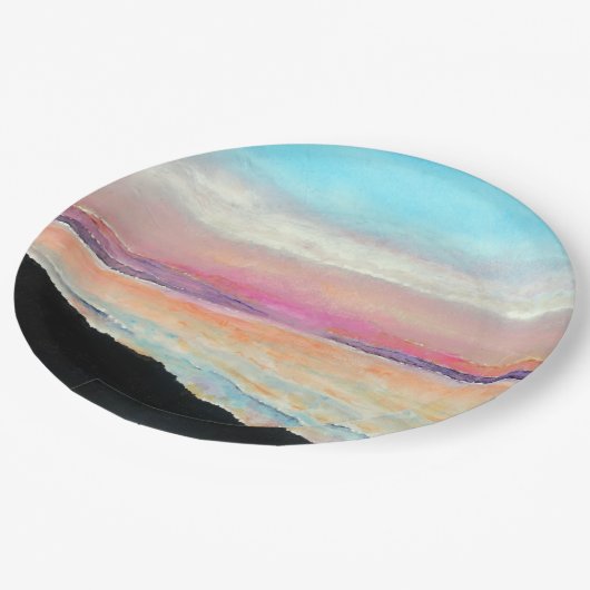Mooie zonsondergang in pastels | Papieren Bord (Gekanteld)