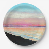 Mooie zonsondergang in pastels | Papieren Bord (Voorkant)