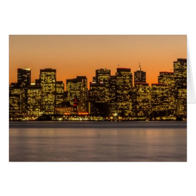 Mooie zonsondergang in San Francisco (Voorkant Horizontaal)
