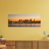 Mooie zonsondergang in San Francisco Canvas Afdruk (Insitu (Woonkamer))