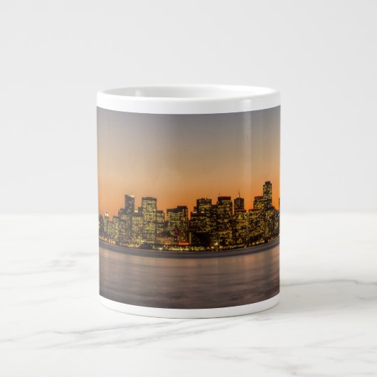 Mooie zonsondergang in San Francisco Grote Koffiekop (Voorkant)