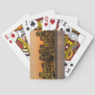 Mooie zonsondergang in San Francisco Pokerkaarten