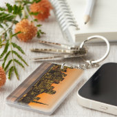 Mooie zonsondergang in San Francisco Sleutelhanger (Voorkant Rechts)