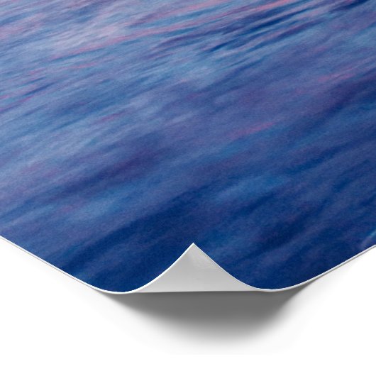 Mooie zonsondergang in zee poster (Hoek)