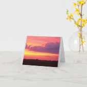 Mooie Zonsondergang    Kaart (Gele Bloem)