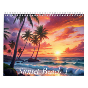 Mooie zonsondergang kalender