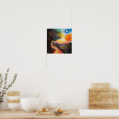 Mooie Zonsondergang Kunst Warme Interieurs Poster (Keuken)
