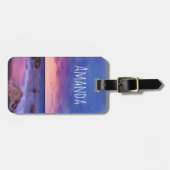 Mooie zonsondergang kustfoto bagagelabel (Voorkant horizontaal)