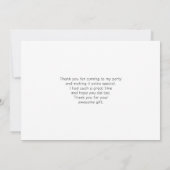 Mooie zonsondergang kustfoto bedankkaart (Achterkant)