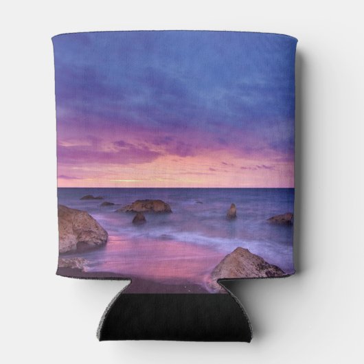 Mooie zonsondergang kustfoto blikjeskoeler (Achterkant)