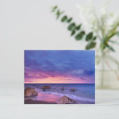 Mooie zonsondergang kustfoto briefkaart (Staand voorkant)