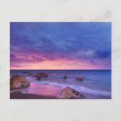 Mooie zonsondergang kustfoto briefkaart (Voorkant)