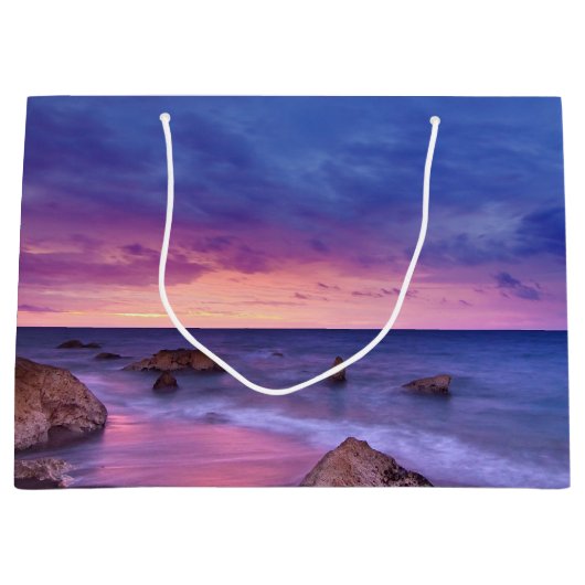 Mooie zonsondergang kustfoto groot cadeauzakje (Voorkant)