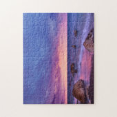 Mooie zonsondergang kustfoto legpuzzel (Verticaal)