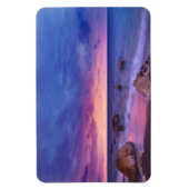 Mooie zonsondergang kustfoto magneet (Verticaal)