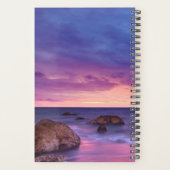 Mooie zonsondergang kustfoto planner (Achterkant)