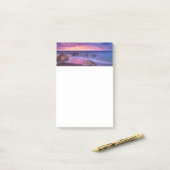 Mooie zonsondergang kustfoto post-it® notes (Op bureau)