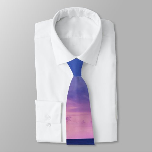 Mooie zonsondergang kustfoto stropdas (Gebonden)