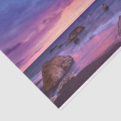 Mooie zonsondergang kustfoto tissuepapier (Detail)