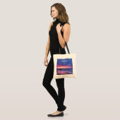 Mooie zonsondergang kustfoto tote bag (Voorkant (model))