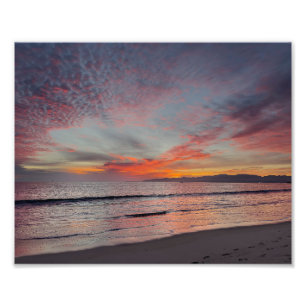 Mooie zonsondergang - Marina Del Rey, CA Foto Afdruk
