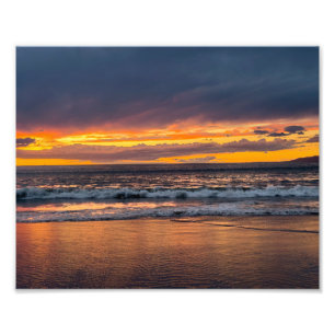 Mooie zonsondergang - Marina Del Rey, CA Foto Afdruk