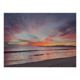 Mooie zonsondergang - Marina Del Rey, CA Foto Afdruk