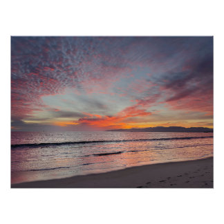 Mooie zonsondergang - Marina Del Rey, CA Foto Afdruk