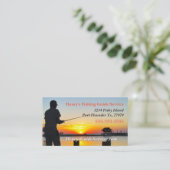 Mooie zonsondergang met Gevist watergids Visitekaartje (Staand voorkant)