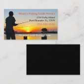 Mooie zonsondergang met Gevist watergids Visitekaartje (Voorkant / Achterkant)