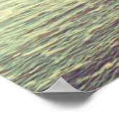 Mooie zonsondergang met zee en strand -  en poster (Hoek)